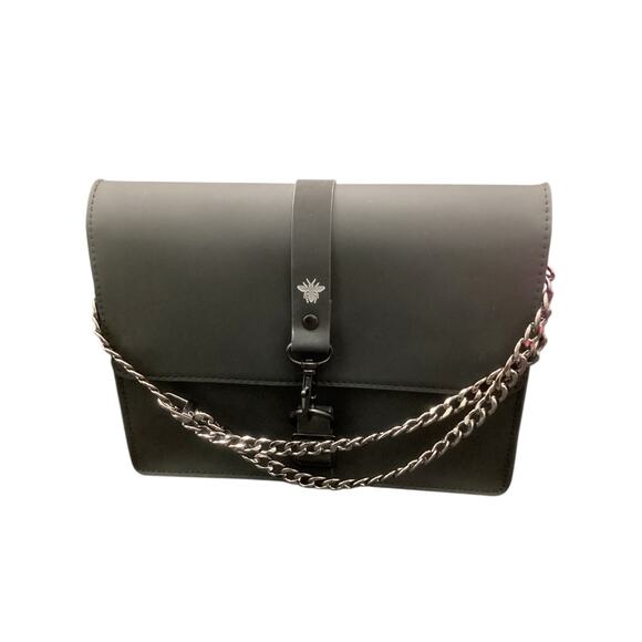Christian Dior Bee Logo Beauty Pouch With Chain Strap Black - Picture 1 of 8